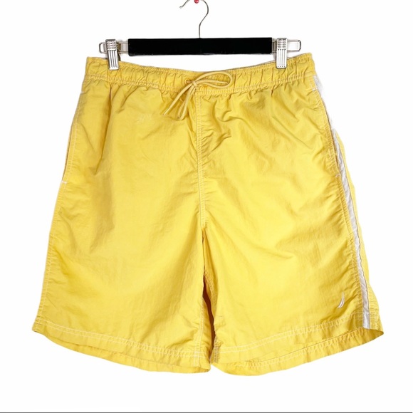 Nautica Yellow Swim Shorts Board Shorts - Picture 1 of 7